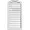 Ekena Millwork Arch Top Surface Mount PVC Gable Vent: Functional, w/ 2"W x 2"P Brickmould Sill Frame, 18"W x 36"H GVPAR18X3603SF - alternate 1